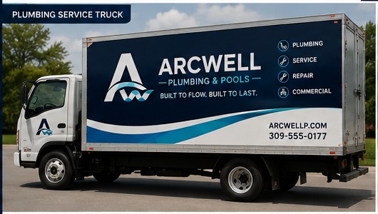 ArcWell branded plumbing service truck